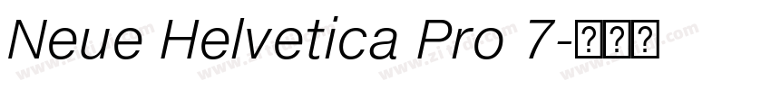 Neue Helvetica Pro 7字体转换